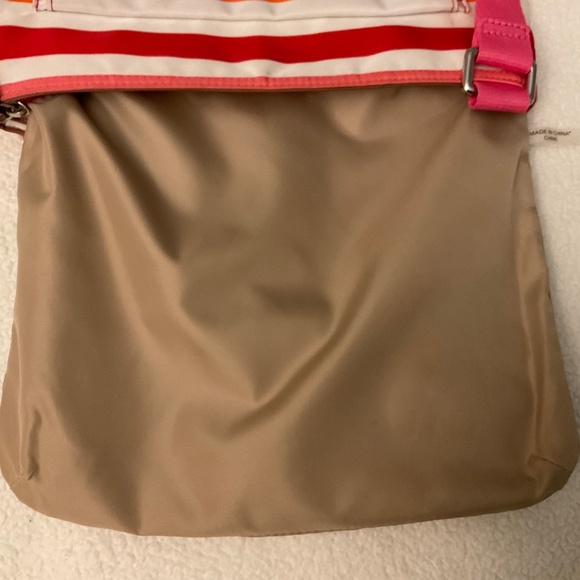 Vintage Coach Striped Purse F31962 Nylon Crossbody 10.5”X9.5” - Picture 5 of 7